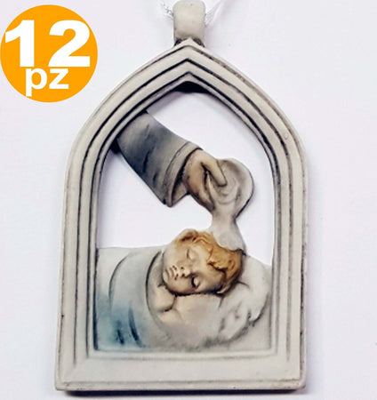 BOMBONIERE BATTESIMO BAMBINO ARCO SIMBOLO SACRO ACQUA SANTA CERAMICA APPENDINO Casa e cucina/Hobby creativi/Materiali per hobby creativi/Forniture per feste/Bomboniere Trade Shop italia - Napoli, Commerciovirtuoso.it