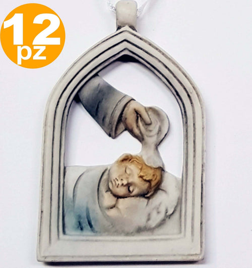 BOMBONIERE BATTESIMO BAMBINO ARCO SIMBOLO SACRO ACQUA SANTA CERAMICA APPENDINO Casa e cucina/Hobby creativi/Materiali per hobby creativi/Forniture per feste/Bomboniere Trade Shop italia - Napoli, Commerciovirtuoso.it