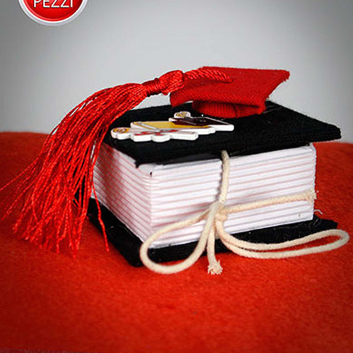 BOMBONIERE LAUREA PORTA CONFETTI LIBRO SCATOLA COFANETTO CON TOCCO IN TESSUTO Casa e cucina/Hobby creativi/Materiali per hobby creativi/Forniture per feste/Bomboniere Trade Shop italia - Napoli, Commerciovirtuoso.it
