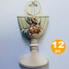 12 BOMBONIERE BATTESIMO BAMBINO CALICE ACQUA SANTA BIANCO CERAMICA APPENDINO Casa e cucina/Hobby creativi/Materiali per hobby creativi/Forniture per feste/Bomboniere Trade Shop italia - Napoli, Commerciovirtuoso.it