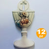 12 BOMBONIERE BATTESIMO BAMBINO CALICE ACQUA SANTA BIANCO CERAMICA APPENDINO Casa e cucina/Hobby creativi/Materiali per hobby creativi/Forniture per feste/Bomboniere Trade Shop italia - Napoli, Commerciovirtuoso.it