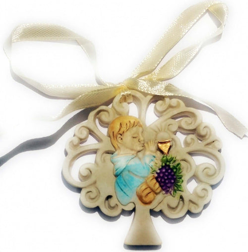 12 BOMBONIERE COMUNIONE BAMBINO ALBERO DELLA VITA EUCARESTIA CERAMICA APPENDINO Casa e cucina/Hobby creativi/Materiali per hobby creativi/Forniture per feste/Bomboniere Trade Shop italia - Napoli, Commerciovirtuoso.it