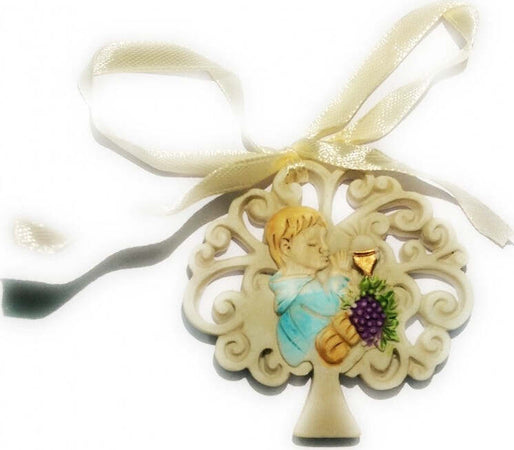 12 BOMBONIERE COMUNIONE BAMBINO ALBERO DELLA VITA EUCARESTIA CERAMICA APPENDINO Casa e cucina/Hobby creativi/Materiali per hobby creativi/Forniture per feste/Bomboniere Trade Shop italia - Napoli, Commerciovirtuoso.it