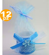 BOMBONIERE SCATOLA AZZURRA FIORE SACCHETTO ORGANZA PORTACONFETTI NASCITA BATTESIMO Casa e cucina/Hobby creativi/Materiali per hobby creativi/Forniture per feste/Bomboniere Trade Shop italia - Napoli, Commerciovirtuoso.it