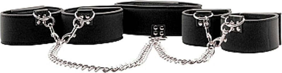Bondage Manette e Cavigliere con Catena Ouch! in Neoprene Nero e cuoio PU Salute e cura della persona/Erotismo e contraccezione/Bondage/Manette Kondorama - Martinsicuro, Commerciovirtuoso.it