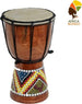 Bongo-In-Legno-Decorativo-Africano-Tamburo-Arredamento-Altezza-19-X-Diametro-12