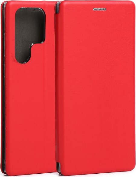 book-magnetica-s23--ultra-con-porta-carte-di-credito-rossa