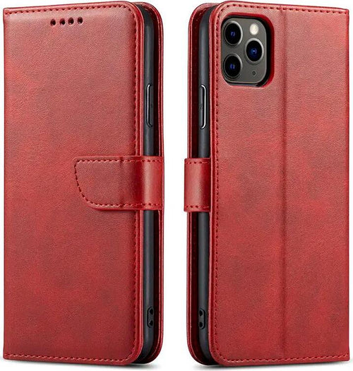 book-S24-con-porta-carte-di-credito-chiusura-magnetica-rossa