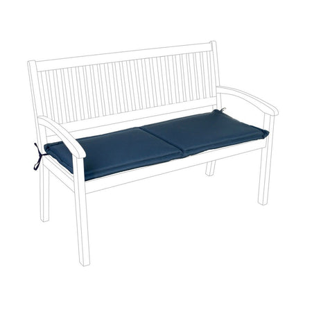 Cuscino per panca a 2 posti, idrorepellente e sfoderabile cerniera lampo, da 115 x 47 cm