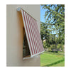 Tenda da sole a caduta cassonata per balcone e veranda con braccetti telo impermeabile