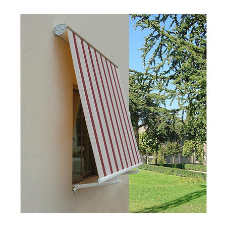 Tenda da sole a caduta cassonata per balcone e veranda con braccetti telo impermeabile