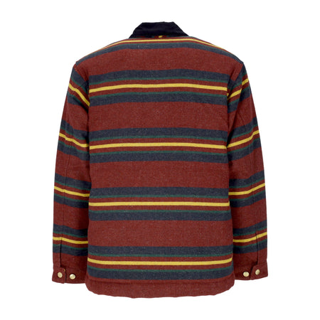 CARHARTT WIP Giacca Workwear Uomo Oregon Jacket Starco Stripe/bordeaux da uomo