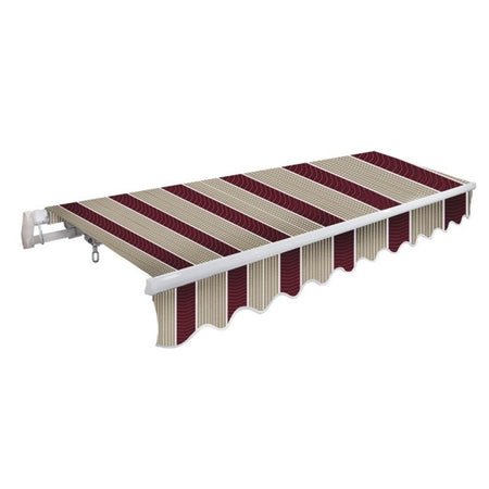 Tenda da sole avvolgibile 300x200 cm a barra quadra con rullo in alluminio