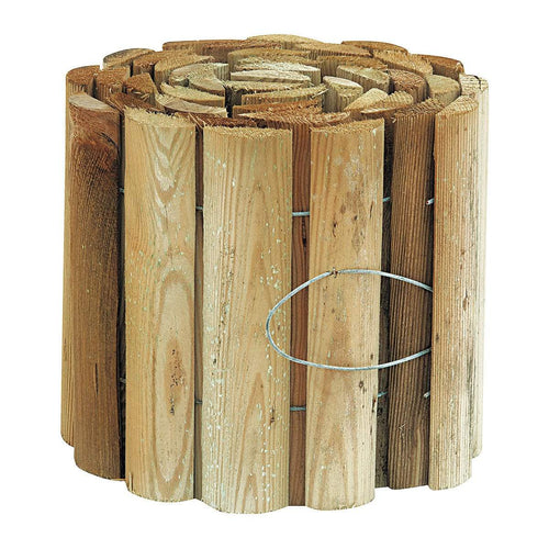 Bordura per aiuole in legno Lasa di pino naturale per recinzioni giardino e terrazzo