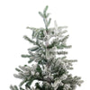 Albero di Natale Innevato Bormio in PE Effetto Real Touch + Flock di Altissima qualità