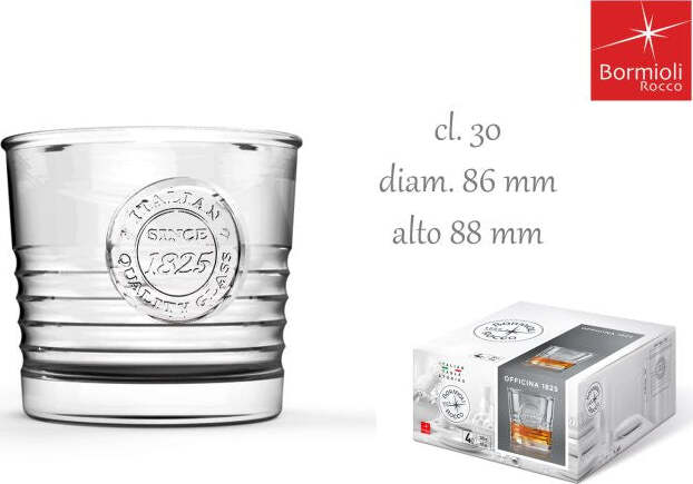 Bormioli Set 4 bicchieri acqua Officina 30 cl Casa e cucina/Stoviglie/Bicchieri e cristalli/Calici da acqua Scontolo.net - Potenza, Commerciovirtuoso.it