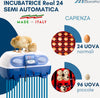 Borotto-REAL-24-Semi-Automatica---Incubatrice-Professionale-Brevettata,-con-Girauova-a-Levetta---per-24-Uova-o-96-Uova-Piccole