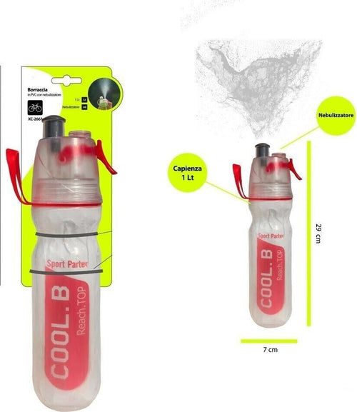 Borraccia 1 Litro In Pvc Con Nebulizzatore Sport Per Bici Bicicletta Xc-2661 Sport e Tempo Libero > Attrezzi e Abbigliamento Sportivo > Accessori Sport Trade Shop italia - Napoli, Commerciovirtuoso.it