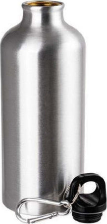 Borraccia Bottiglia In Alluminio Con Moschettone Capacit? 600ml 7.3x21cm 0224858 Sport e tempo libero/Attività ricreative all'aperto/Ciclismo/Accessori/Borracce Trade Shop italia - Napoli, Commerciovirtuoso.it