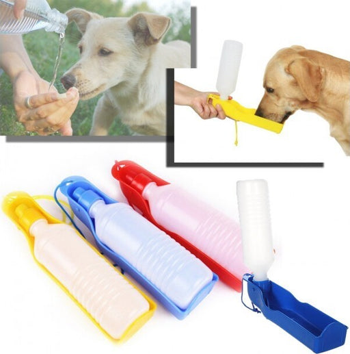 Borraccia 2 In 1 Per Cani - Portatile Con Ciotola Integrata, 1000ml Acqua + 300g Cibo, Antigoccia - Foto 3