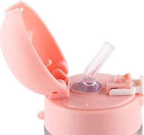 Borraccia-In-Acciaio-Inox-Bottiglia-Pop-Up-Con-Cannuccia-Minnie-Mouse-Da-530-Ml