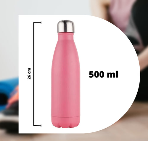 Borraccia Sportiva 500 Ml Acciaio Inox Doppia Parete Per Sport Scuola Campeggio Cancelleria e prodotti per ufficio/Scuola e materiale didattico/Materiale scolastico/Portapranzo e borracce/Borracce Trade Shop italia - Napoli, Commerciovirtuoso.it