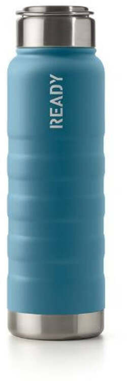 Borraccia Termica A Tenuta Stagna In Acciaio Inox Blu Intempo Borraccia Termica Ready 650ml Con Fondo In Metallo E Impugnatura Soft Touch
