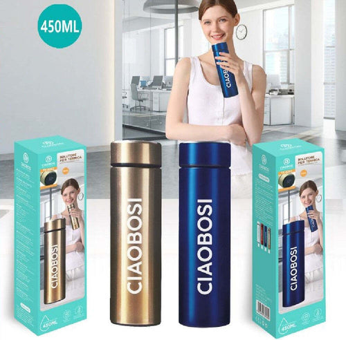 Borraccia Termica In Acciaio 450 Ml Thermos Caldo Freddo Porta Bevande Tx-8262 Sport e tempo libero/Attività ricreative all'aperto/Ciclismo/Accessori/Borracce Trade Shop italia - Napoli, Commerciovirtuoso.it