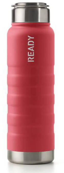 Borraccia Termica in Acciaio Inox Rossa Intempo Borraccia Termica Tenuta Stagna Ready 650ml Con Fondo in Metallo E Impugnatura Soft Touch