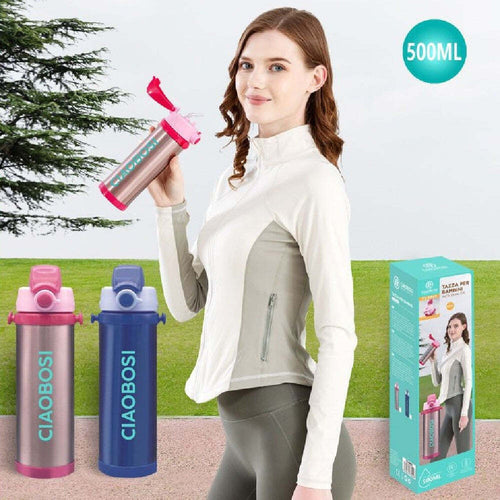 Borraccia Termica Per Bambini Thermos Termos Contenitore Bottiglia 500ml Tx-8445 Sport e tempo libero/Attività ricreative all'aperto/Ciclismo/Accessori/Borracce Trade Shop italia - Napoli, Commerciovirtuoso.it