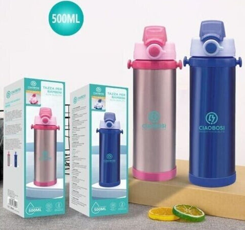 Borraccia Termica Per Bambini Thermos Termos Contenitore Bottiglia 500ml Tx-8445 Sport e tempo libero/Attività ricreative all'aperto/Ciclismo/Accessori/Borracce Trade Shop italia - Napoli, Commerciovirtuoso.it