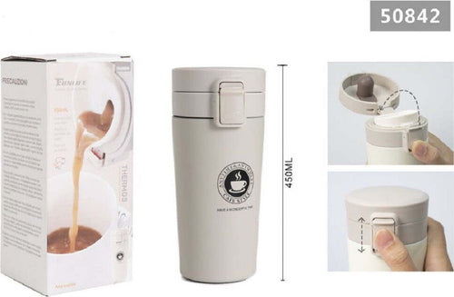 Borraccia Termica Porta Liquidi Caff? Thermos Contenitore Bicchiere 450ml 50842 Cancelleria e prodotti per ufficio/Scuola e materiale didattico/Materiale scolastico/Portapranzo e borracce/Borracce Trade Shop italia - Napoli, Commerciovirtuoso.it
