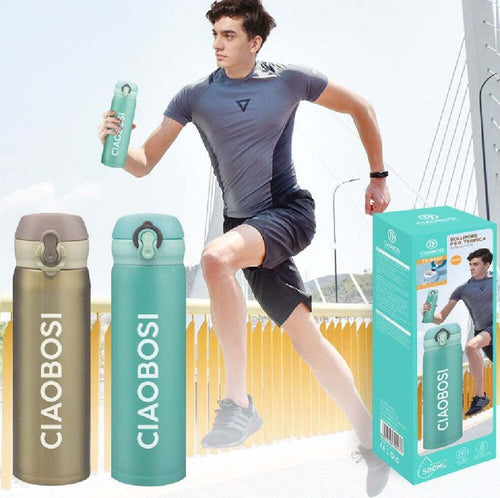 Borraccia Termica Porta Vivande Thermos Termos Contenitore Bottiglia 500ml Tx-9007 Sport e tempo libero/Attività ricreative all'aperto/Ciclismo/Accessori/Borracce Trade Shop italia - Napoli, Commerciovirtuoso.it