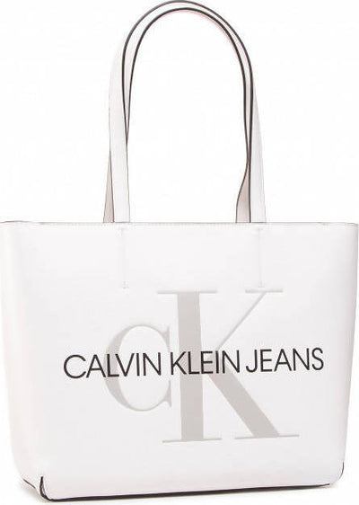 Borsa da Donna Calvin Klein Jeans Borsa a Spalla Con Scomparto Similpelle Bianca Fashion Moda/Valigie borse e accessori da viaggio/Accessori/Accessori tascabili/Appendi borsa tascabili e ganci Euforia - Bronte, Commerciovirtuoso.it