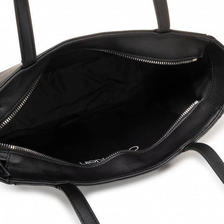 Borsa da Donna Calvin Klein Jeans Borsa a Spalla Con Scomparto Similpelle Manico Nero Fashion Moda/Donna/Borse/Borse a spalla Euforia - Bronte, Commerciovirtuoso.it