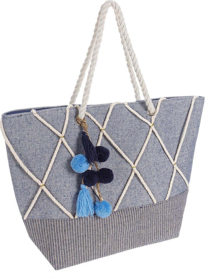 Borsa da mare Sciacca in iuta e corde spesse in cotone leggere Moda/Donna/Borse/Borse a spalla La Zappa - Altamura, Commerciovirtuoso.it