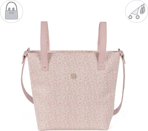 Borsa da Passeggio Pasito A Pasito Flower Mellow in Ecopelle Rosa Prima infanzia/Passeggini carrozzine e accessori/Accessori e parti di ricambio/Borsa contenitore per manubrio per passeggino La Casa Del Bebè - Napoli, Commerciovirtuoso.it