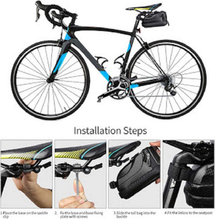Borsa Da Sella Impermeabile Per Bici Con Luce Posteriore Ricaricabile Usb Zx-9428 Sport e tempo libero/Attività ricreative all'aperto/Ciclismo/Accessori/Zaini borse e borse laterali bicicletta/Borse Trade Shop italia - Napoli, Commerciovirtuoso.it