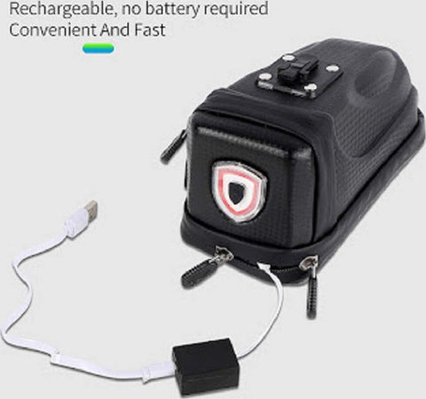 Borsa Da Sella Impermeabile Per Bici Con Luce Posteriore Ricaricabile Usb Zx-9428 Sport e tempo libero/Attività ricreative all'aperto/Ciclismo/Accessori/Zaini borse e borse laterali bicicletta/Borse Trade Shop italia - Napoli, Commerciovirtuoso.it