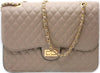 Borsa Donna a Spalla Trapuntata Grande Borsa Fashion in Ecopelle Con Tracolla Dorata E Pattina Frontale Chiusura a Lucchetto Interno in Tessuto 25x35x12 Cm Moda/Donna/Borse/Borse a spalla Leclaf - Napoli, Commerciovirtuoso.it