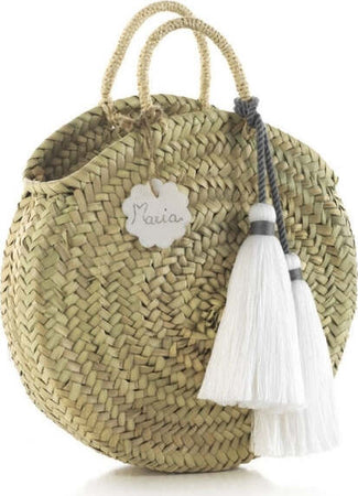 Borsa Donna Di Rattan Piccolo Tassel Bianco 10X30X35 Cm Moda/Donna/Borse/Borse a spalla La Casa Del Bebè - Napoli, Commerciovirtuoso.it