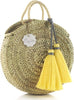 Borsa Donna Di Rattan Piccolo Tassel Giallo 10X30X35 Cm Moda/Donna/Borse/Borse a spalla La Casa Del Bebè - Napoli, Commerciovirtuoso.it
