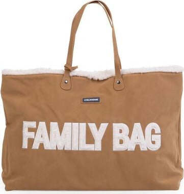 Borsa Fasciatoio Childhome Family Bag Camoscio con Dettagli Teddy Prima infanzia/Cambio del pannolino/Borse fasciatoio/Borse shopper La Casa Del Bebè - Napoli, Commerciovirtuoso.it