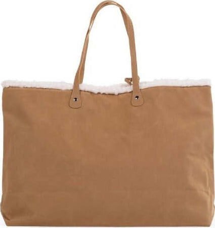 Borsa Fasciatoio Childhome Family Bag Camoscio con Dettagli Teddy Prima infanzia/Cambio del pannolino/Borse fasciatoio/Borse shopper La Casa Del Bebè - Napoli, Commerciovirtuoso.it