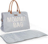 Borsa fasciatoio Childhome Mommy bag grigia scritta bianca Prima infanzia/Cambio del pannolino/Borse fasciatoio/Borse tascapane La Casa Del Bebè - Napoli, Commerciovirtuoso.it