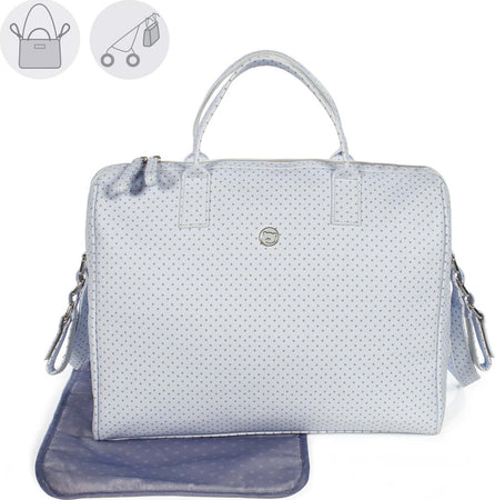 Borsa Fasciatoio Pasito A Pasito Little Stars in Ecopelle Celeste Prima infanzia/Cambio del pannolino/Borse fasciatoio/Borse shopper La Casa Del Bebè - Napoli, Commerciovirtuoso.it