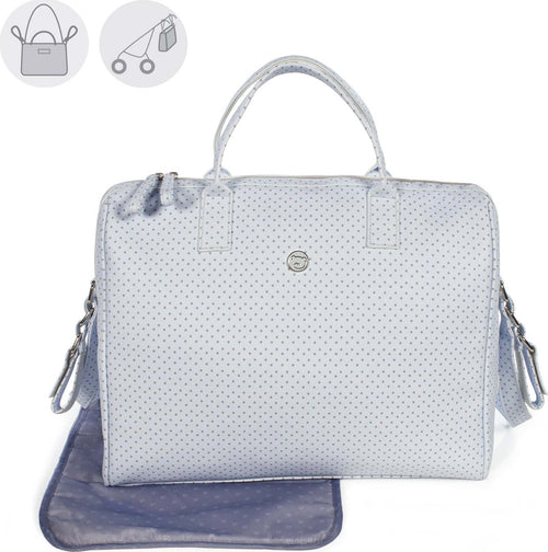 Borsa Fasciatoio Pasito A Pasito Little Stars in Ecopelle Celeste Prima infanzia/Cambio del pannolino/Borse fasciatoio/Borse shopper La Casa Del Bebè - Napoli, Commerciovirtuoso.it