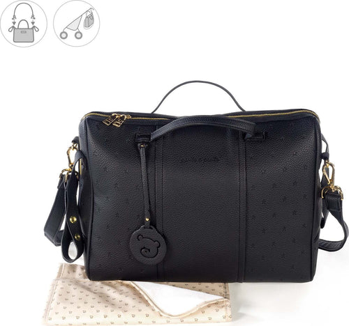 Borsa Fasciatoio Pasito a Pasito London Ecopelle Nero Prima infanzia/Cambio del pannolino/Borse fasciatoio/Borse shopper La Casa Del Bebè - Napoli, Commerciovirtuoso.it