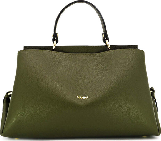 Borsa in Pelle Donna Modello Clarissa Moda/Donna/Borse/Borse a mano Manna Bag - Solofra, Commerciovirtuoso.it