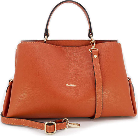 Borsa in Pelle Donna Modello Clarissa Moda/Donna/Borse/Borse a mano Manna Bag - Solofra, Commerciovirtuoso.it
